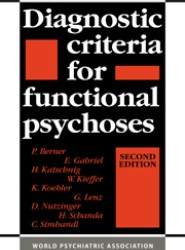 Diagnostic Criteria for Functional Psychoses