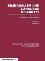Bilingualism and Language Disability (PLE: Psycholinguistics)
