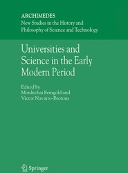 Universities and Science in the Early Modern Period