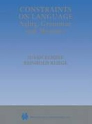 Constraints on Language: Aging, Grammar, and Memory