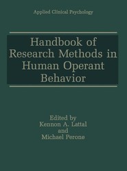Handbook of Research Methods in Human Operant Behavior