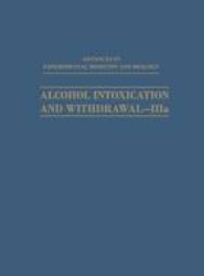 Alcohol Intoxication and Withdrawal-IIIa