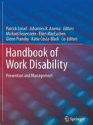 Handbook of Work Disability