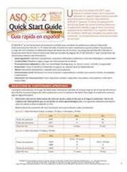 Ages & Stages Questionnaires (R): Social Emotional (ASQ (R):SE-2): Quick Start Guide (Spanish) / Guia Rapida en Espanol