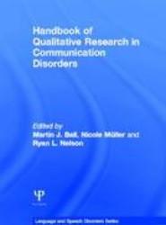 Handbook of Qualitative Research in Communication Disorders
