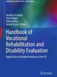 Handbook of Vocational Rehabilitation and Disability Evaluation