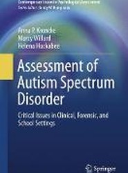 Assessment of Autism Spectrum Disorder