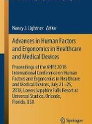 Advances in Human Factors and Ergonomics in Healthcare and Medical Devices