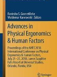 Advances in Physical Ergonomics & Human Factors