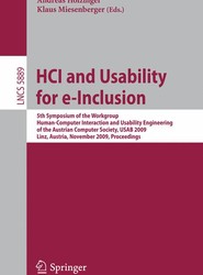 HCI and Usability for e-Inclusion