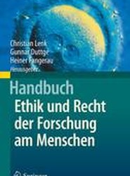 Handbuch Ethik und Recht der Forschung am Menschen