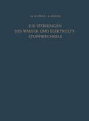 Die Stoerungen des Wasser- und Elektrolytstoffwechsels