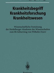 Krankheitsbegriff Krankheitsforschung Krankheitswesen
