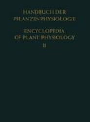 Allgemeine Physiologie der Pflanzenzelle / General Physiology of the Plant Cell