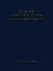 Ergebnisse der Inneren Medizin und Kinderheilkunde