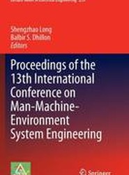 Proceedings of the 13th International Conference on Man-Machine-Environment System Engineering