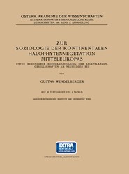 Zur Soziologie der Kontinentalen Halophytenvegetation Mitteleuropas