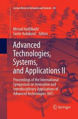 Advanced Technologies, Systems, and Applications II