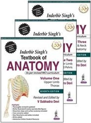 Inderbir Singh's Textbook of Anatomy (3 Volumes)